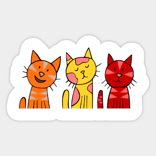 CUTE KITTENS CAT LOVERS Sticker